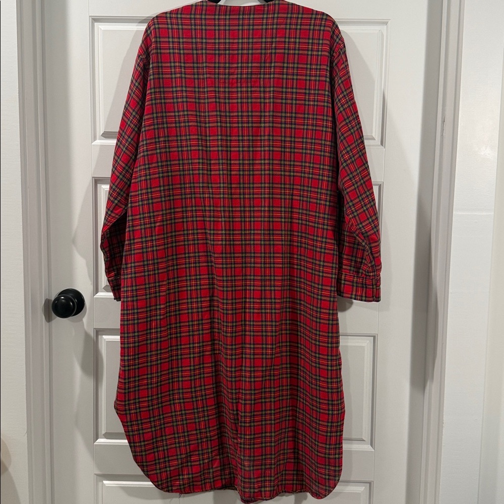 Gokeys of St. Paul Minnesota vintage plaid nightgown large - Picture 5 of 5